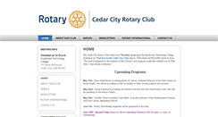 Desktop Screenshot of cedarcityrotaryclub.com