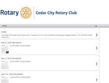 Tablet Screenshot of cedarcityrotaryclub.com